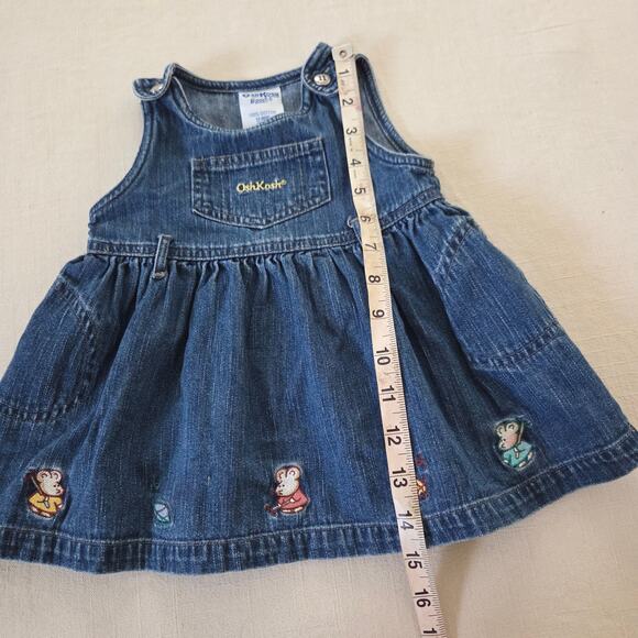 Vintage Oshkosh Mouse Embroidered Dress 12 months - Picture 4 of 6